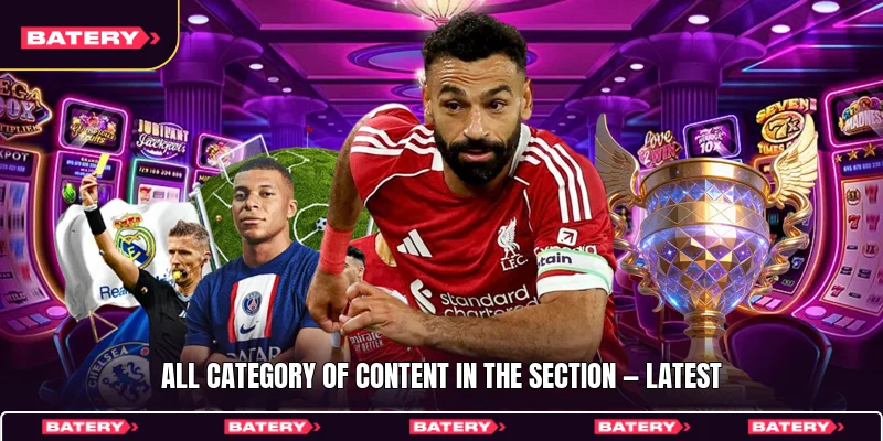 All category of content in the section — latest