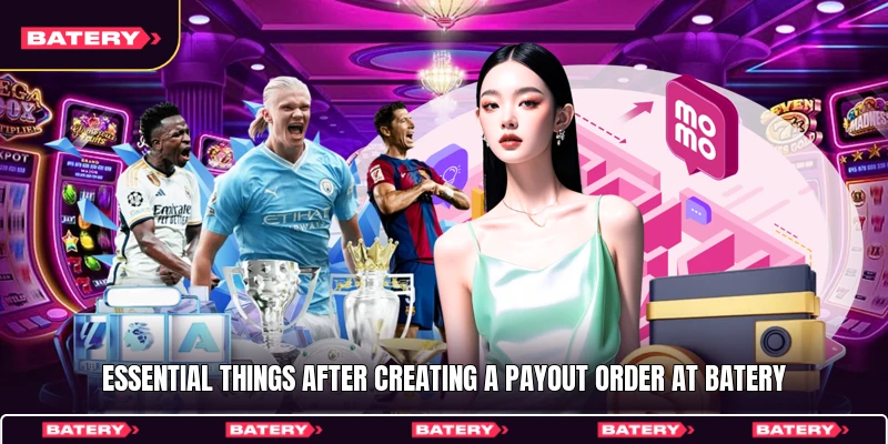 Essential things after creating a payout order at Batery