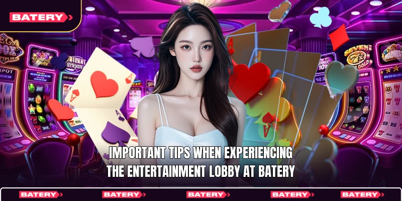 Important tips when experiencing the entertainment lobby at Batery