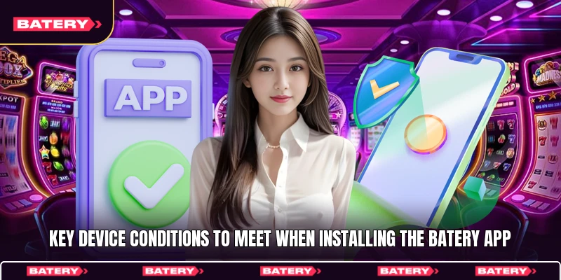 Key device conditions to meet when installing the Batery app