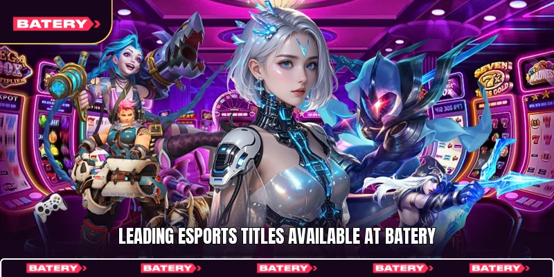 Batery E-sports 2 Leading esports titles available at Batery