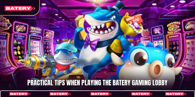 Practical tips when playing the Batery gaming lobby