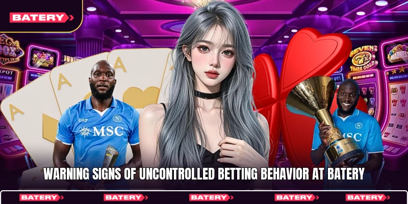 Warning signs of uncontrolled betting behavior at Batery