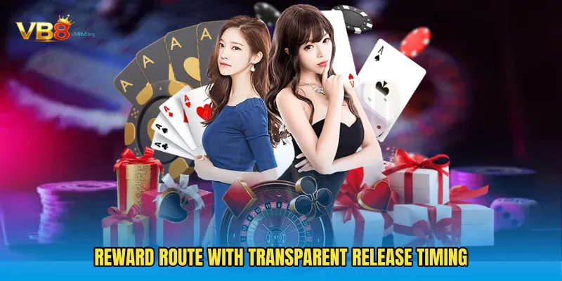 Reward route with transparent release timing